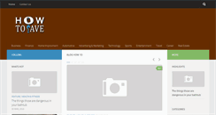 Desktop Screenshot of how-to-save.com