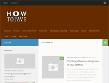 Tablet Screenshot of how-to-save.com